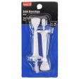 NEW WHOLESALE SOLID DOORSTOP WHITE 2PC SOLD BY CASE For Sale