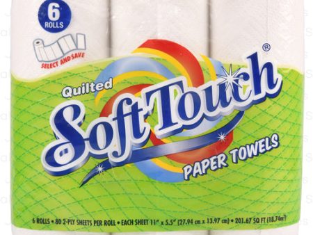 WHOLESALE SOFT TOUCH PAPER TOWEL 2PLY 80 SHEETS 6CT SOLD BY CASE Online