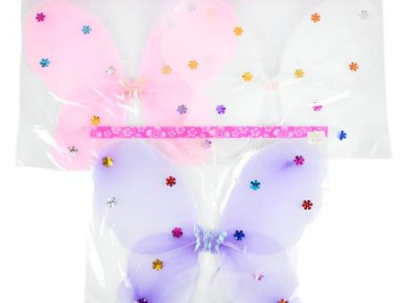 WHOLESALE TOY PARTY WINGS BUTTERFLY  ASST CLRS SOLD BY CASE Online now