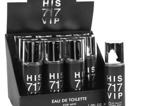 WHOLESALE MEN S EAU DE TOILETTE HIS 717 VIP 1.0 OZ SOLD BY CASE For Sale