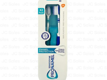 WHOLESALE SENSODYNE - ASST TOOTHBRUSHES PRONAMEL 2 PACK - MEDIUM SOLD BY CASE Online Sale