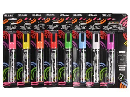 WHOLESALE BAZIC COLOR WET ERASE CHALK MARKER ASST 1PC SOLD BY CASE Fashion