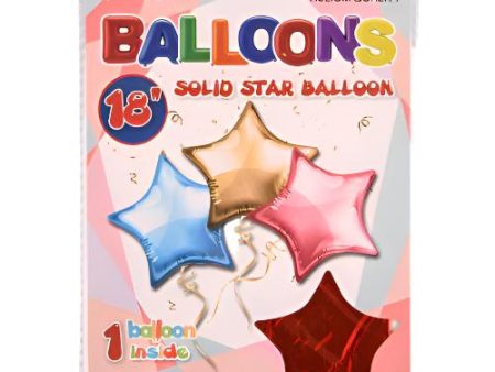 WHOLESALE TRICO 18 STAR FOIL BALLOON RED SOLD BY CASE Online Sale