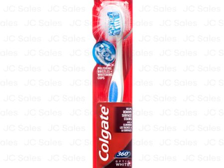 WHOLESALE COLGATE TOOTHBRUSH OPTIC WHITE 360 MEDIUM SOLD BY CASE Sale