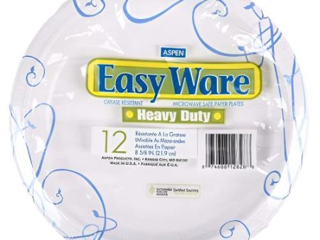 NEW WHOLESALE ASPEN EASY WARE PRINTED PAPER PLATE 8 12CT SOLD BY CASE Discount