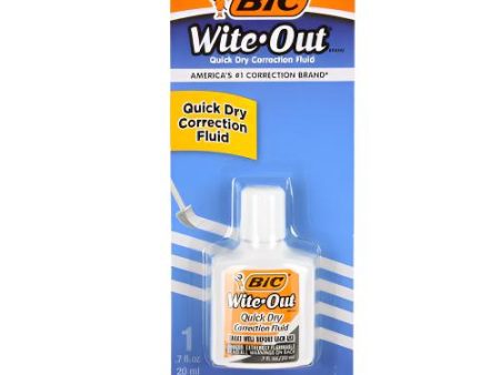 NEW WHOLESALE BIC WITE-OUT CORRECTION FLUID .7-OZ SOLD BY CASE Sale