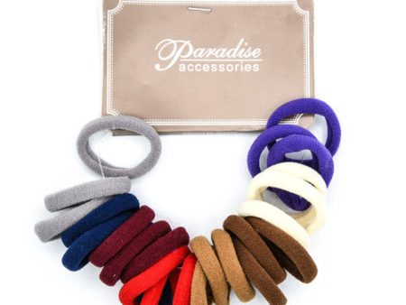 WHOLESALE HAIR TIE PONY TAIL SMALL MIX COLOR #H1658DK SOLD BY CASE Online now