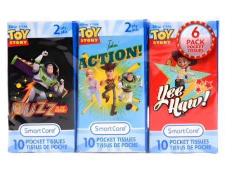 WHOLESALE DISNEY TOY STORY POCKET TISSUE 10CT 6PK SOLD BY CASE Sale