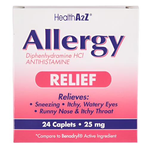 WHOLESALE HEALTHA2Z ALLERGY RELIEF 25 MG 24 CABLETS SOLD BY CASE Hot on Sale