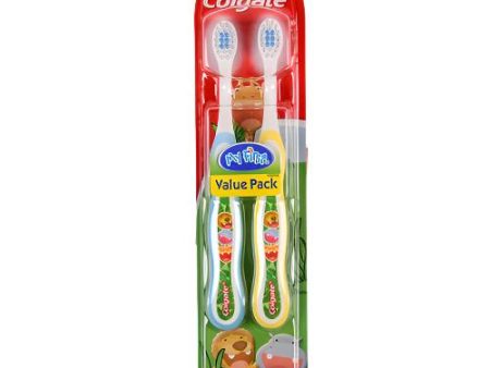 NEW WHOLESALE COLGATE MY FIRST TOOTHBRUSH EXTRA SOFT 2 PK SOLD BY CASE For Sale