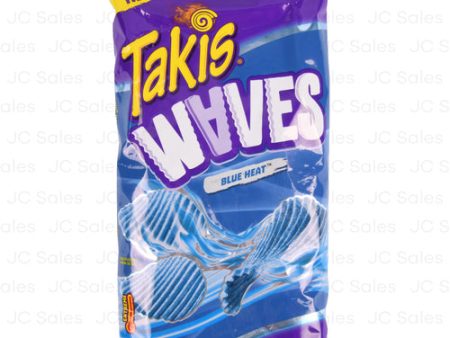 WHOLESALE TAKIS WAVES BLUE HEAT CHIPS 8-OZ SOLD BY CASE Online Hot Sale