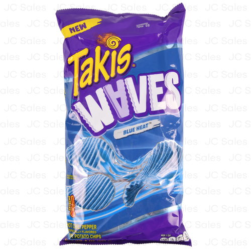 WHOLESALE TAKIS WAVES BLUE HEAT CHIPS 8-OZ SOLD BY CASE Online Hot Sale