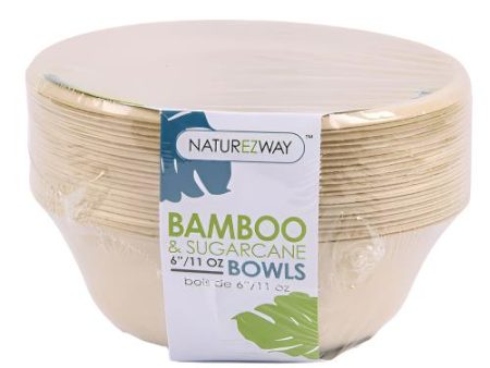 WHOLESALE NATUREZWAY BAMBOO BOWLS 6 11OZ SOLD BY CASE Sale