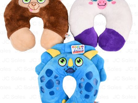 WHOLESALE TRAVEL PALZ NECK PILLOW PLUSH ASST SOLD BY CASE Online Hot Sale