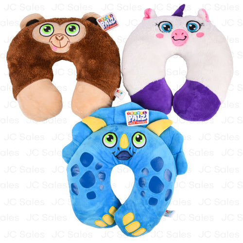 WHOLESALE TRAVEL PALZ NECK PILLOW PLUSH ASST SOLD BY CASE Online Hot Sale