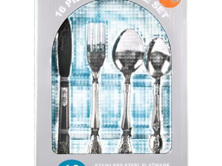 WHOLESALE STAINLESS STEEL FLATWARE SET 16PC SOLD BY CASE Online