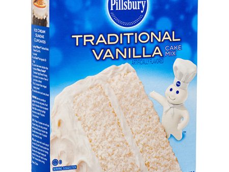 WHOLESALE PILLSBURY TRADTNL VANILLA CAKE MIX 15.25 OZ SOLD BY CASE For Sale