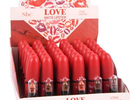 WHOLESALE SHE LOVE MATTE LIPSTICK ASST BROWNS COLOR SOLD BY CASE For Sale