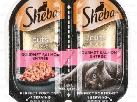 WHOLESALE SHEBA CAT ENTREE GOURMET SALMON 1.32-OZ 2-PK SOLD BY CASE For Sale