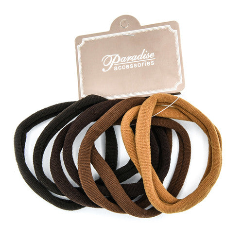 WHOLESALE HAIR TIE PONY TAIL LARGE BROWN MIX #H1179BR SOLD BY CASE Hot on Sale