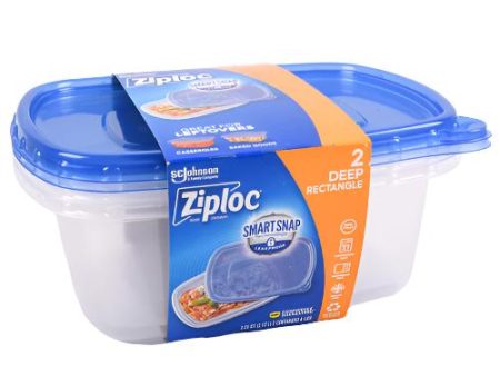 WHOLESALE ZIPLOC DEEP RECTANGLE CONTAINERS 2.25QT 2CT SOLD BY CASE Online