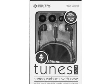 NEW WHOLESALE SENTRY STEREO EAR BUDS W  CASE SOLD BY CASE Online