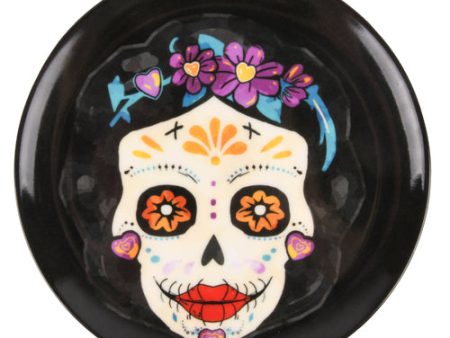 NEW WHOLESALE HH KOCINA SKULL LUNCH PLATE BLACK 8 SOLD BY CASE Cheap