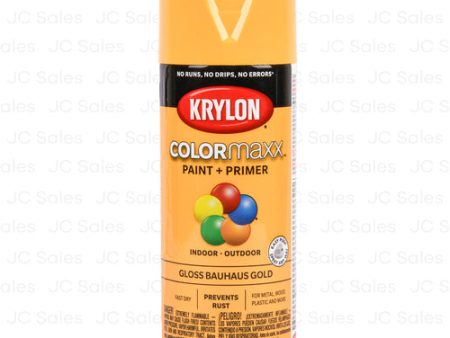 WHOLESALE KRYLON PAINT&PRIMER GLOSS BAUHAUS GOLD 12-OZ SOLD BY CASE Sale