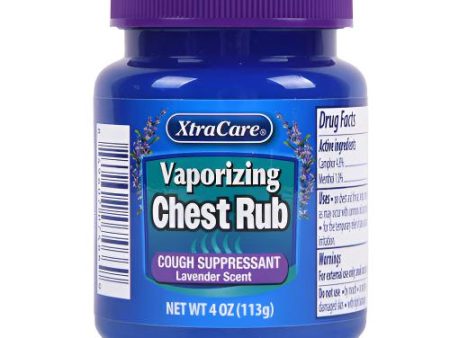 WHOLESALE XTRACARE VAPORIZING CHEST RUB LAVENDER 4 OZ SOLD BY CASE Sale