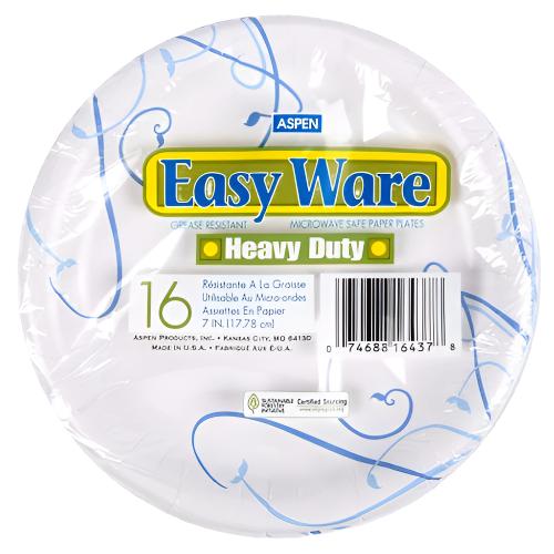 NEW WHOLESALE ASPEN EASY WARE PRINTED PAPER PLATE 7 16CT SOLD BY CASE For Cheap