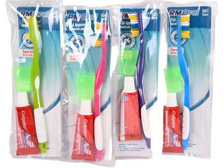 WHOLESALE RM ORAL POUCHED TRAVEL KIT SET DISPLAY SOLD BY CASE For Discount