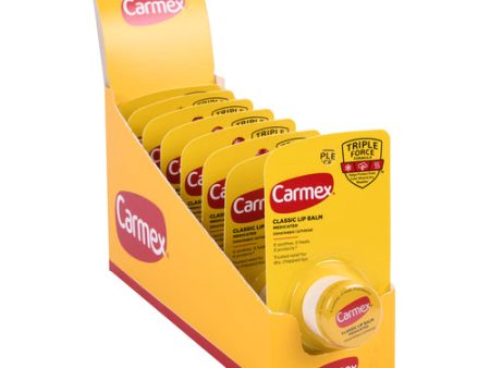 WHOLESALE CARMEX LIP BALM CARDED 0.25 OZ JAR SOLD BY CASE on Sale