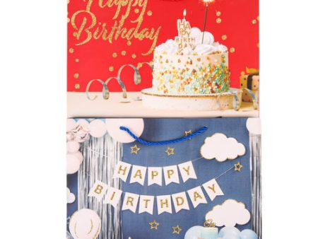 NEW WHOLESALE GIFT BAG HAPPY BIRTHDAY MEDIUM WIDE ASST DESIGNS SOLD BY CASE Online Hot Sale