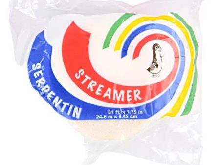 WHOLESALE SO NICE PARTY STREAMER WHITE 81FTX1.75 SOLD BY CASE Online Sale