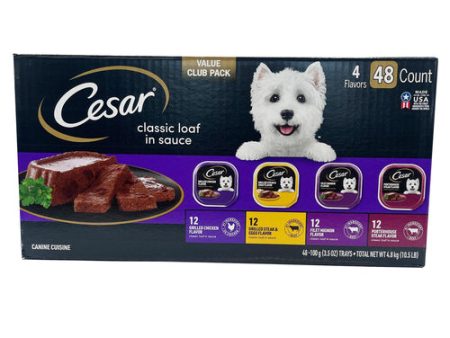 WHOLESALE CESAR DOG FOOD CLASSIC LOAF IN SAUCE VARIETY PACK 3.5 OZ SOLD BY CASE For Cheap