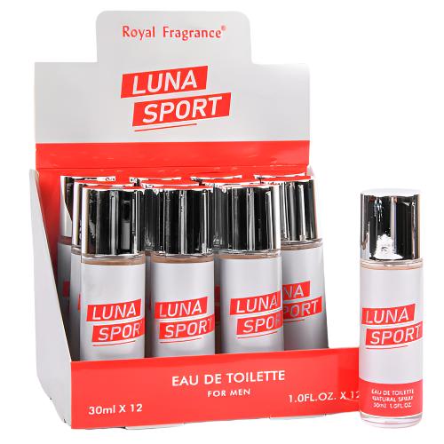 WHOLESALE MEN S EAU DE TOILETTE LUNA SPORT 1.0 OZ SOLD BY CASE For Cheap