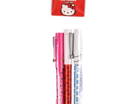 WHOLESALE HELLO KITTY & FRIENDS PENS IN POLY BAG 3PK SOLD BY CASE on Sale