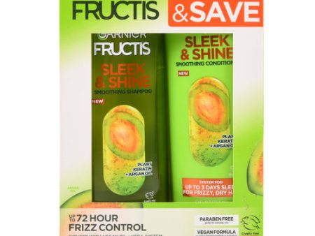 NEW WHOLESALE GARNIER FRUCTIS SLEEK&SHINE SHAMP&COND 2PK SOLD BY CASE For Cheap