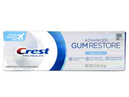 NEW WHOLESALE CREST PRO-HEALTH GUM RESTORE DEEP CLEAN 2.7 OZ SOLD BY CASE Online Sale