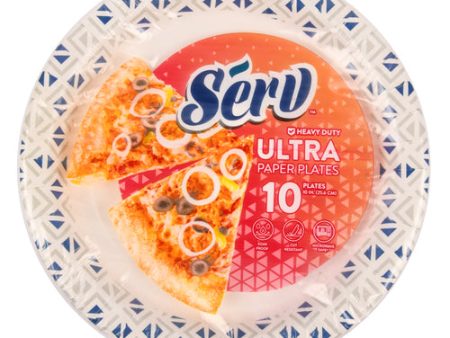 NEW WHOLESALE SERU HEAVY DUTY PAPER PLATE 10CT 10IN. SOLD BY CASE Sale