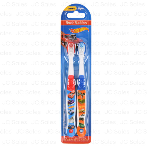 WHOLESALE HOT WHEELS TOOTHBRUSH SET 2 PK SOLD BY CASE Online Sale