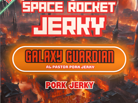 Space Rocket Jerky Tacos Al Pastor 2.5oz, 10ct Pork Jerky [1 Case Price] Hot on Sale