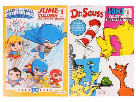 WHOLESALE DC DR. SUES JUMBO COLOR & ACTIVITY BOOK SOLD BY CASE For Cheap