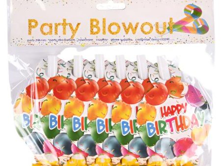 NEW WHOLESALE PARTY BLOWOUT HAPPY BIRTHDAY ASST 6CT SOLD BY CASE on Sale