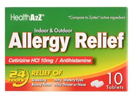 WHOLESALE HEALTHA2Z INDOOR-OUTDOOR ALLERGY RELIEF 10 TABLETS SOLD BY CASE Online