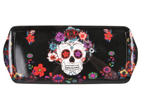 NEW WHOLESALE HH KOCINA SKULL RECTANGLE TRAY BLACK 15.35 SOLD BY CASE Discount