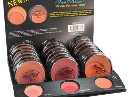 WHOLESALE SANTEE SUN KISSED MINERAL BLUSH SPF20 ASST SOLD BY CASE Hot on Sale