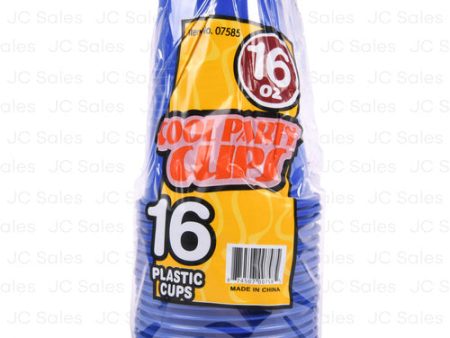 WHOLESALE PLASTIC CUPS BLUE 16 OZ SOLD BY CASE Online Sale