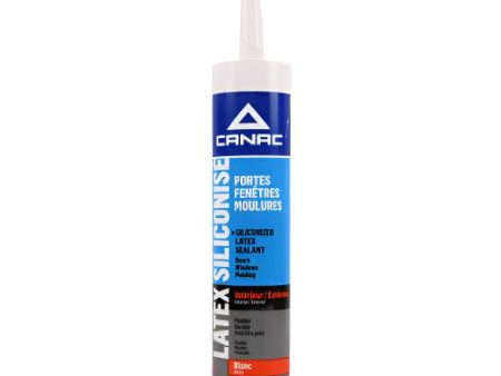 NEW WHOLESALE SILICONIZED LATEX CAULK WHITE 10.1-OZ SOLD BY CASE For Discount