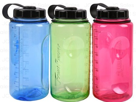 WHOLESALE PLASTIC WATER BOTTLE 32 OZ ASST COLORS SOLD BY CASE Online now